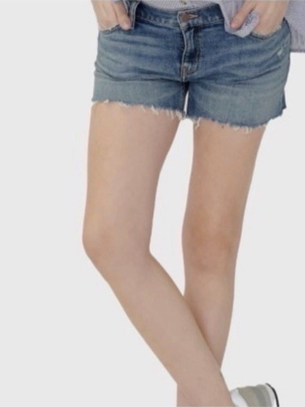 Hatch maternity current/elliot Denim Cutoff Shorts - Light Blue 28